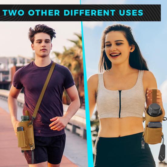 Магнитный чехол для бутылки с водой, регулируемый ремешок, держатель для бутылки с водой, сумка-переноска для бутылки с водой для занятий спортом на открытом воздухе и в тренажерном зале