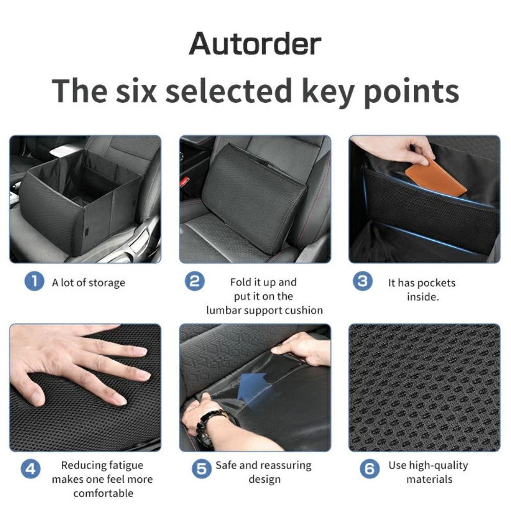 Складной складной автомобильный органайзер для хранения 30 л, вместительная коробка для хранения, портативная подушка для комфорта, 2-в-1, подушка