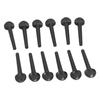 12 шт., колышки из черного дерева, 8,7 см, деревянные аксессуары для настройки, сменные аксессуары с рыбьим глазом для скрипки с удом