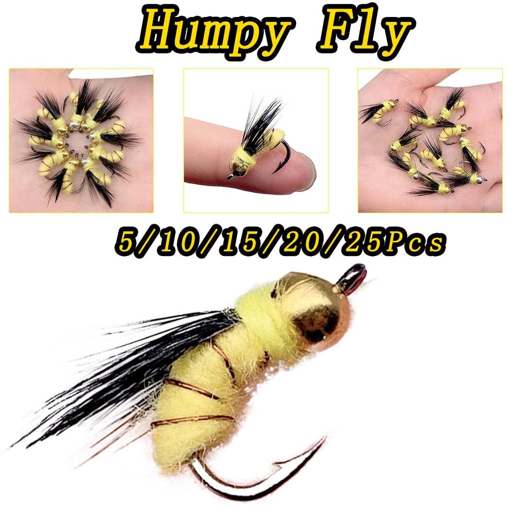 5/10/15/20/25 шт. рыболовная приманка #8 Humpy Fly Flies сухая насекомая приманка для ловли форели