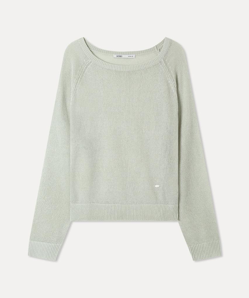 MIXXO [Essential] Linen See-Through Long Sleeve Knit_Miwkag520T