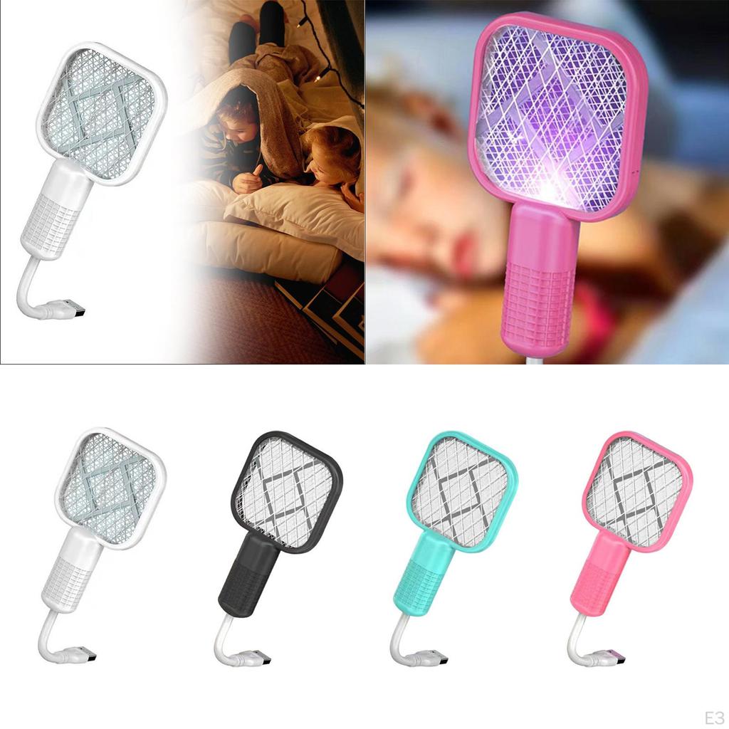 Fly Killer Swatter Compact Mini Zapper Racket for Trips Kitchen Backyard