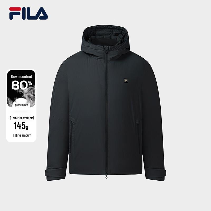 Fila Мужская минималистичная пуховая куртка с капюшоном