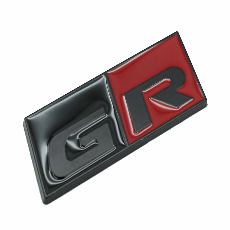 3D GR Sport Logo Car Decal Front Hood Grille Emblem Badge Sticker For Toyota HV YARiS RZ RC RS Prius Lexus Harrier GRMN Stickers