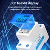 35mm LCD Display  Din Rail Energy Meter AC 230V 5(80) A 50HZ/60HZ Power Meter Rail-Type Energy Meter