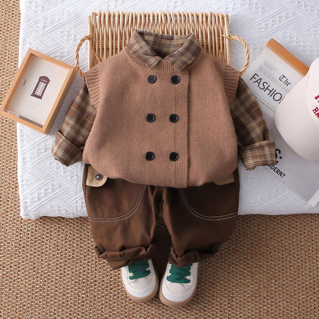 Детский повседневный комплект с длинным рукавом, удобные наряды для повседневной носки