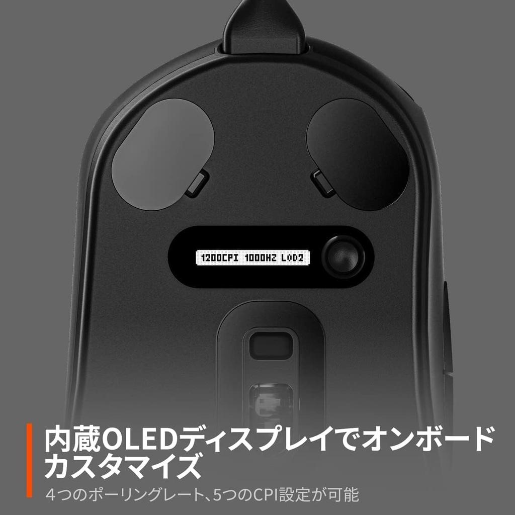 SteelSeries Prime + Prestige Wired Gaming Mouse with TrueMove Pro+ OM Switches, Built-in OLED Display, Black [Used]