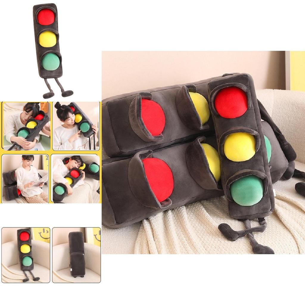 Soft And Adorable Red Green Traffic Signal Plush Doll For Interactive Learning 55cm 80cm 100cm
