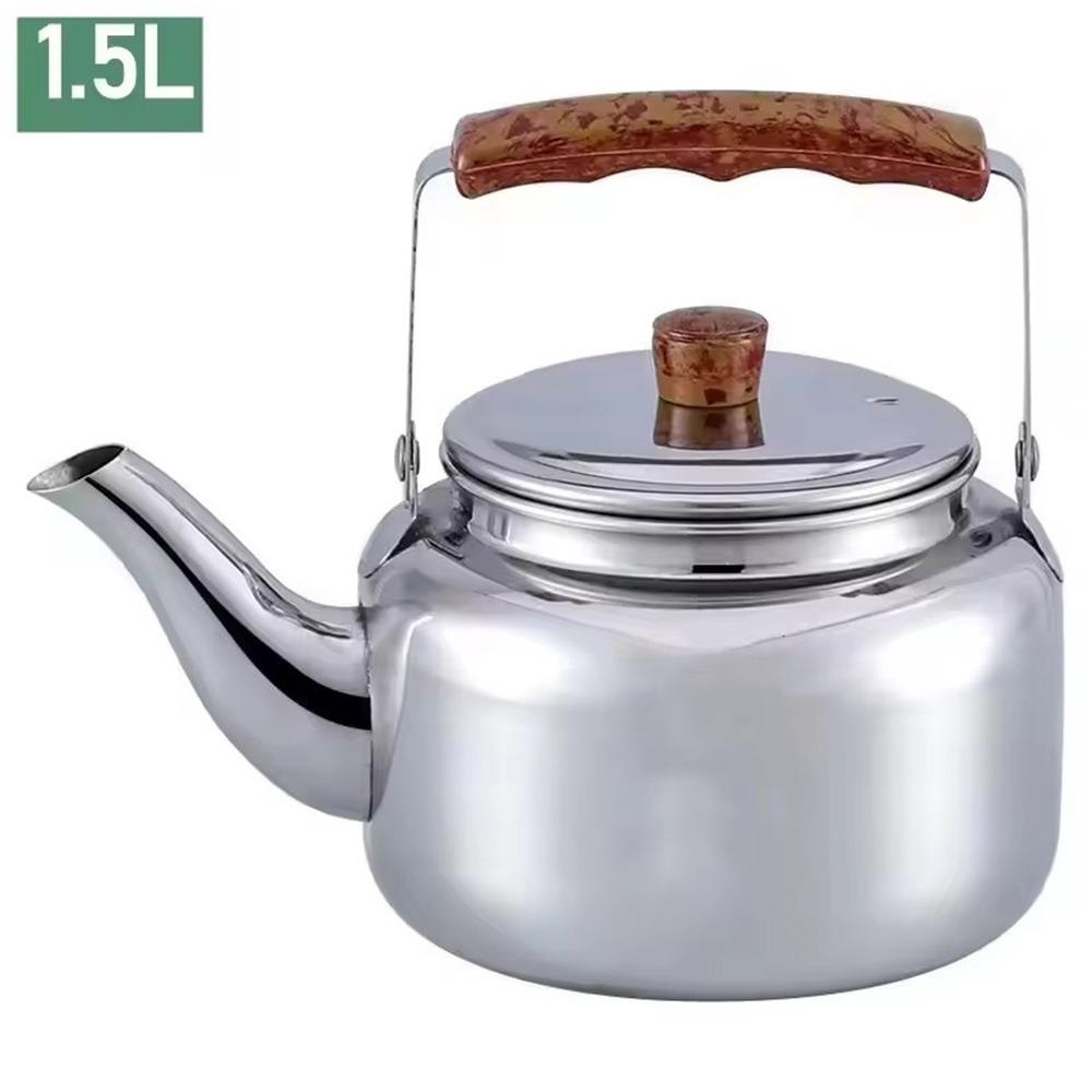 Новый чайник 1 л / 1,5 л / 2 л, большая емкость, быстрый нагрев, кастрюли для кипячения, чайник из нержавеющей стали, для дома, кемпинга