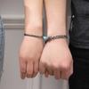 Светящееся сердце браслет для пары из нержавеющей стали 2 шт. стильные аксессуары для женщин
