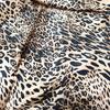 Сатиновая ткань с леопардовым принтом, имитация шелка для одежды, подкладки, повязок на голову и сумок