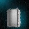 Outdoor Sealed Electrical Plastic Enclosure IP66 Waterproof with Hasp Distribution Box Transparent Cover ABS Switch Power Case