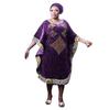 Velvet Wax Cloth Hot Drill Plus Size African Women's Muslim Robe Dress