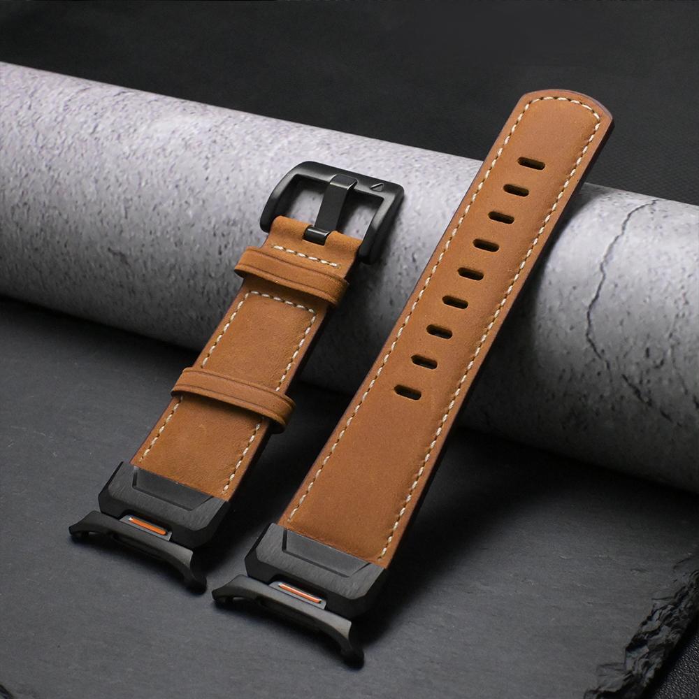 Кожаный деловой ремешок для Samsung Galaxy Ultra Watch 47 мм Быстросъемный ремешок Correa для SAMSUNG GALAXY ULTRA 7 47MM Роскошный браслет