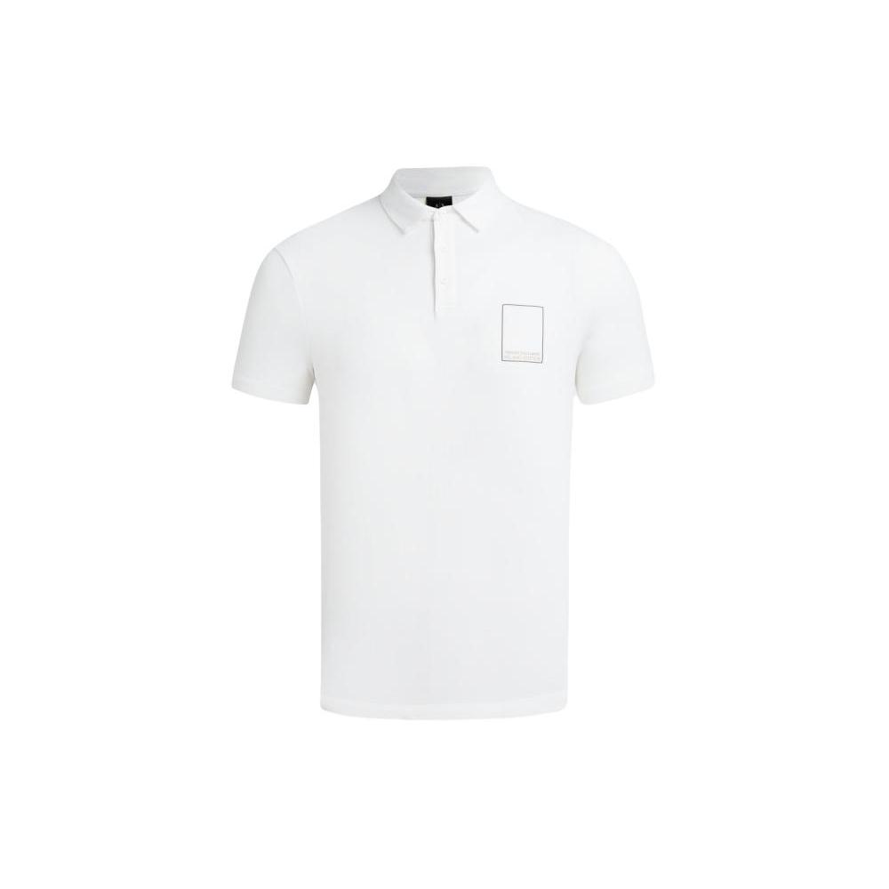 ARMANI EXCHANGE SS24 Polo Shirt Men's Ecru 3DZFHJ-ZJXMZ-1116