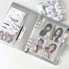 MINKYS Искусственная кожа Серебристый A5 K-pop Фотокарточки Коллекционный Блокнот Идол Фотокарточки Книга Идол Альбом для хранения Канцелярские товары
