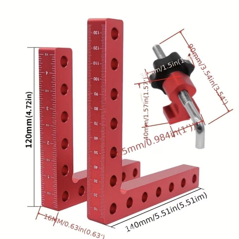 3/6/12/16Pcs Auxiliary Fixture Corner Clamp Fixing Clip Positioning Squares Panel Clamping