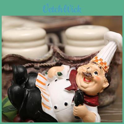 Фигурка повара из смолы в европейском стиле, декоративное украшение для кухонного стола, подарок