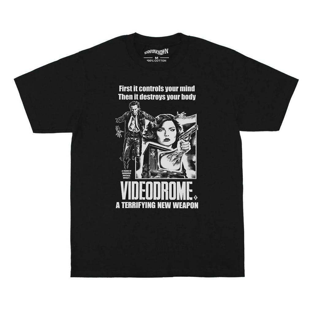 Videodrome Retro Movie Tee Unisex Short Sleeve Shirt S-5XL