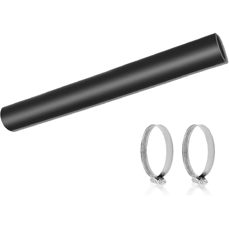 2“ ID Gasoline Fuel Filler Neck Hose With 2 Clamps, Reinforced Gas Tank Filler Hose 7 7/8" Length