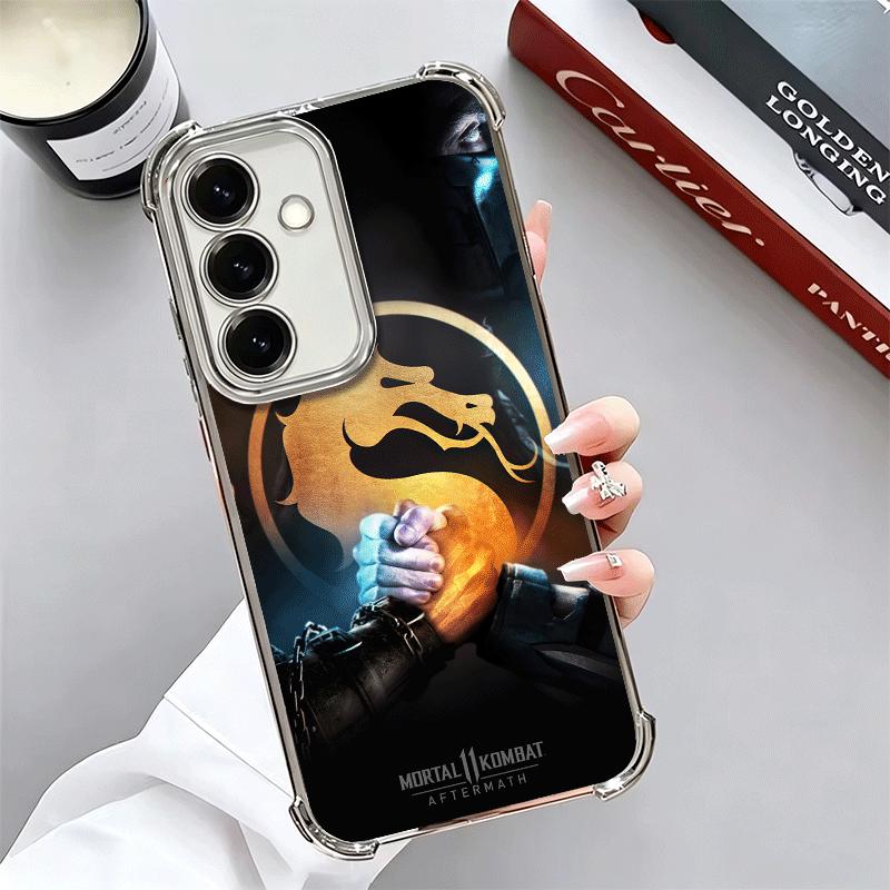 Mortal Kombat Game Plating Phone Case For Samsung A17 A07 A37 A57 A16 A56 A15 A55 A14 A54 A13 A53 A26 A36 A25 A35 A24 A34 A23 A3