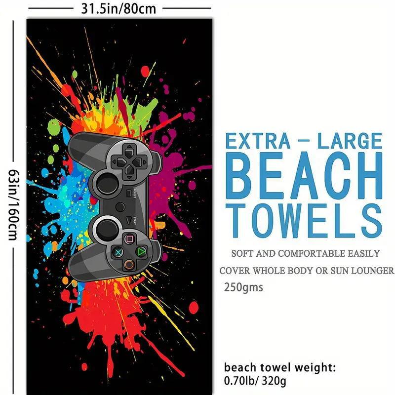 Microfiber Beach Towel Digital Printing Quick-Drying Double-Sided Velvet Class A Large Bath Towel Plus Towel
