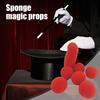 Small Sponge Brother Magic Tricks Red Sponge Balls Kit Funny Stage Prop
