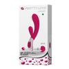 Silicone Vibrator with Clitoral Stimulator, Voice Control - Pretty Love Uriah