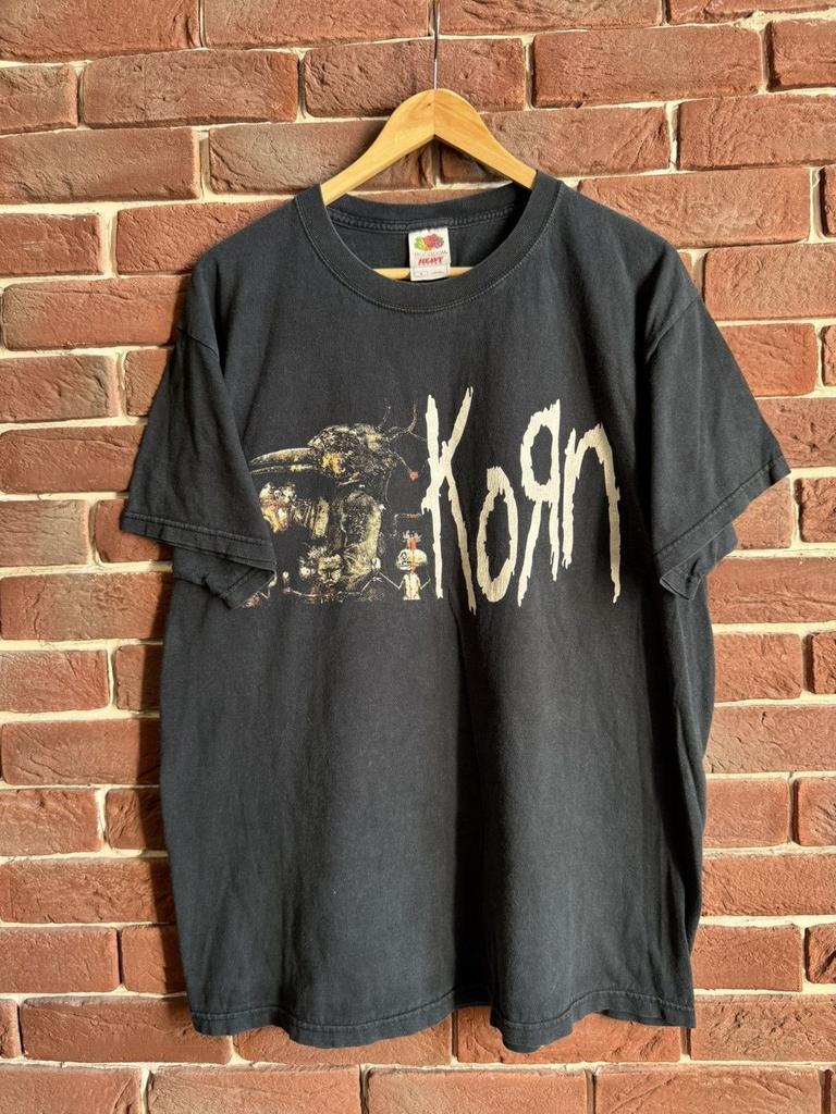 Винтажная футболка Korn We have problem Nu Metal Band 00s y2k Унисекс