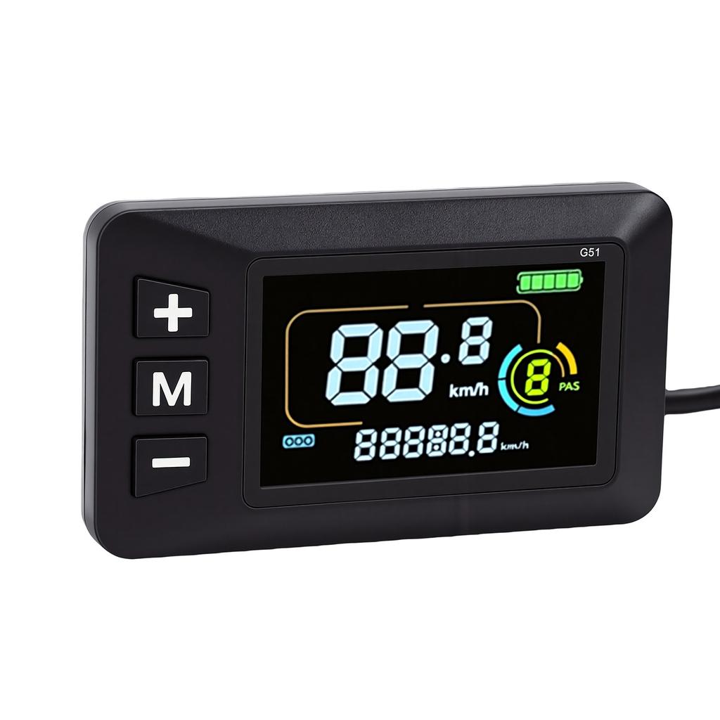 Цветной LCD Дисплей для Велосипеда Электровелосипеда для Электросамоката Водонепроницаемый Крепление на Руль