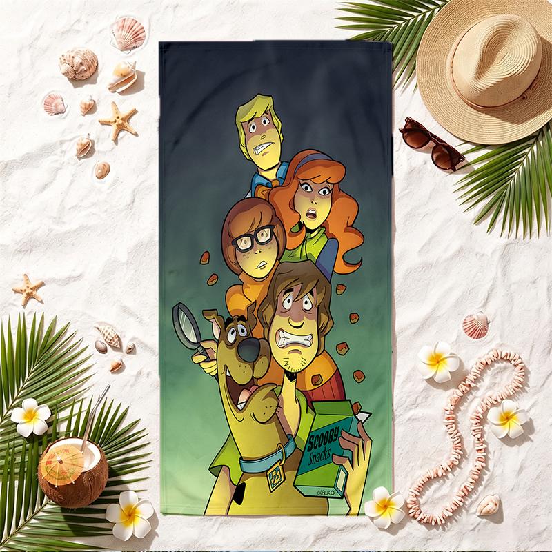 Scooby-Doo Soft Beach Towel Stylish Beach Pool Towel for Summer Seaside Vacation Travel
