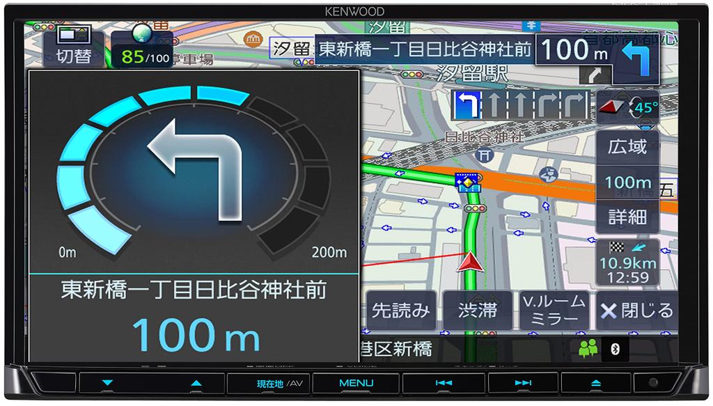 Kenwood Можно подключить к цифровому видеорегистратору зеркального типа KENWOOD Оснащен Bluetooth Беспроводное воспроизведение музыки Интегрированный звук Черный