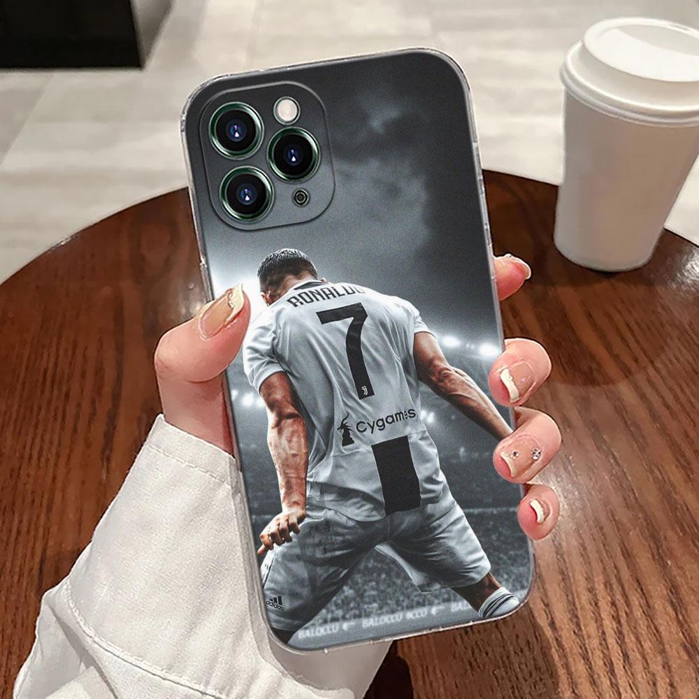 Прозрачный чехол C-R-7 Dark Football для Apple iPhone 17 16 15 14 13 12 11 Pro Max 16 Plus 16E 17Air 17Pro Чехол для телефона Силиконовый