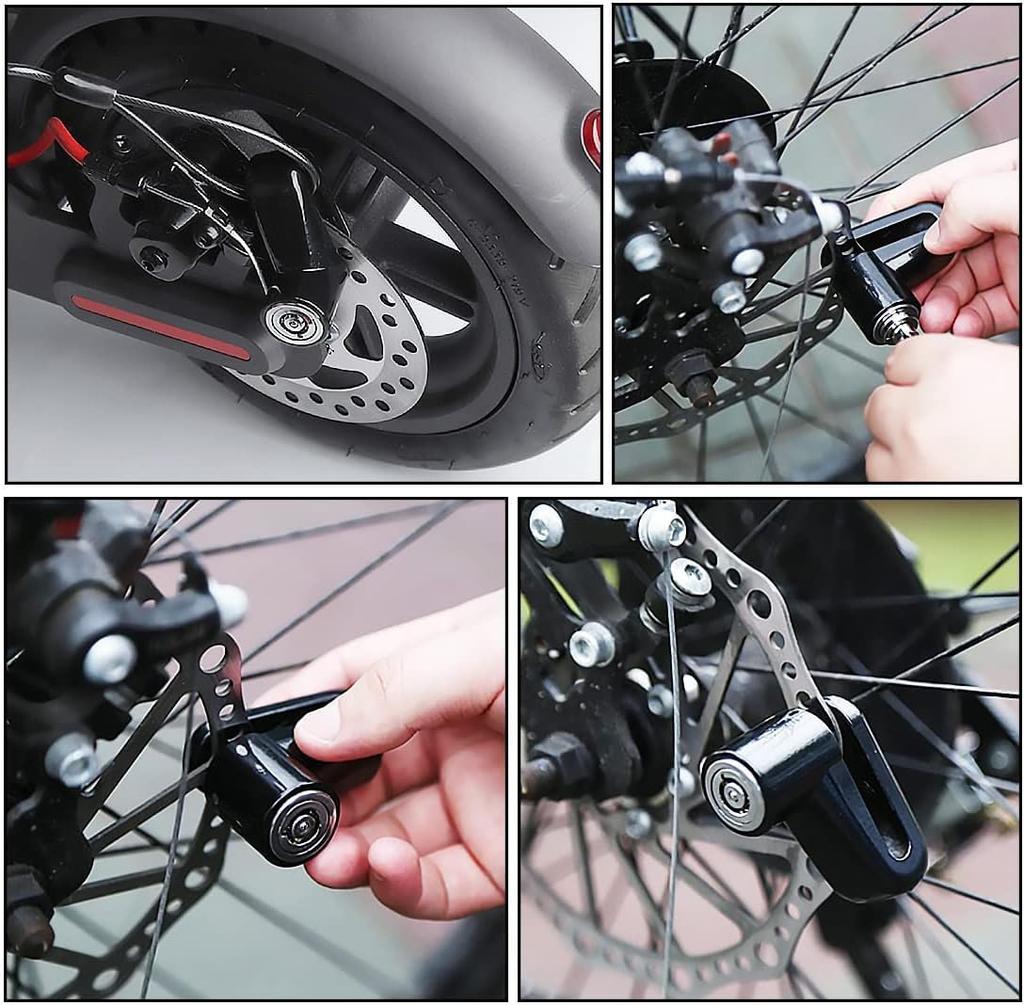Bicycle Disc Brake Easy To Compatible with Electric and Available In 3 Colors Lock, Lightweight, Anti-Theft, Corrosion-Resistant, Secure, Compact,