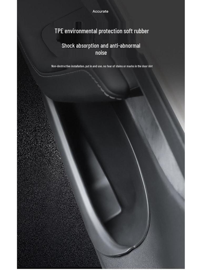 Подходит для Tesla Model Y/3 Facelift - Полностью закрывающийся коврик для отсека в двери.