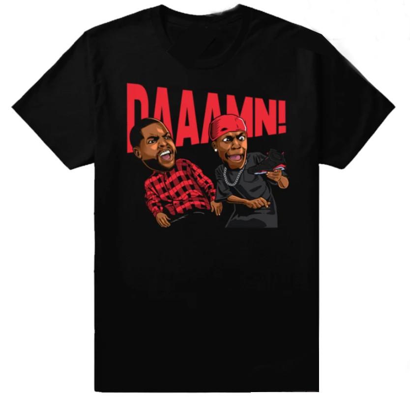 Black "DAAAMN" T-shirt