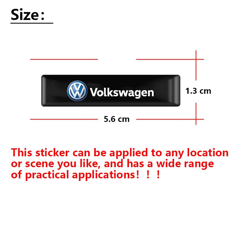 3D Epoxy Car Interior Exterior Decoration Sticker For VW Golf Polo Tiguan Touran Jetta Passat CC T5 GTI Scirocco Magotan T-Cross zf3