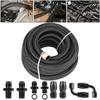 Automatic Transmission Cooler Line Kit PTFE AN Fittings Adapter PTFE Fuel Line Kit LS Swap EFI E85 AN6 4.5M Aluminum Alloy AN6 3/8" For 4L60E 4L65E