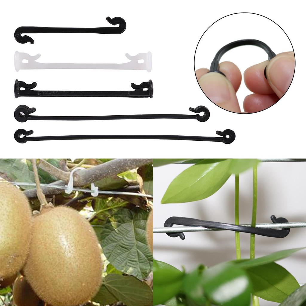 200Pcs Garden Plant Vines Tied Buckle Fixed Lashing Hook Garden Agriculture Greenhouse Vegetable Vine Fastening Strapping Clips