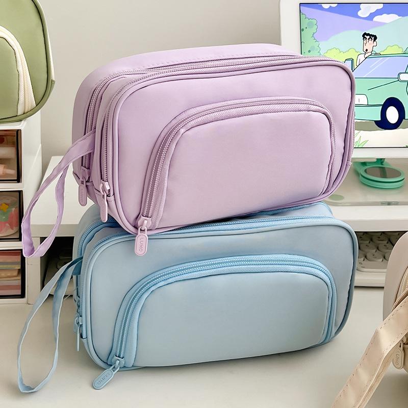 Пенал большой емкости для начальной школы, средней школы, для девочек, складной пенал для канцелярских принадлежностей, для мальчиков