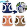 Warm Reflective Cat Harness and Leash Set Adjustable Pet Vest for Cats Puppy Harness Pet Walking Lead Leash Cat Accessories