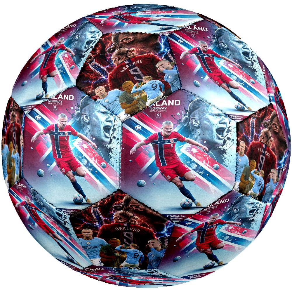 Haaland Football Icon Size 5 Soccer Ball Machinestitched Indooroutdoor Universal Football For Football Accessories