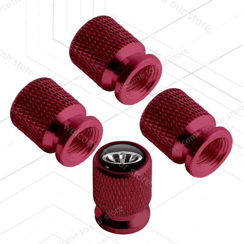 4Pcs/Set For Brenthon LOGO Badge Stinger Sorento Sportage K3 K5 Elantra I30 Picanto Car Wheel Tire Valve Caps Tyre Stem Covers