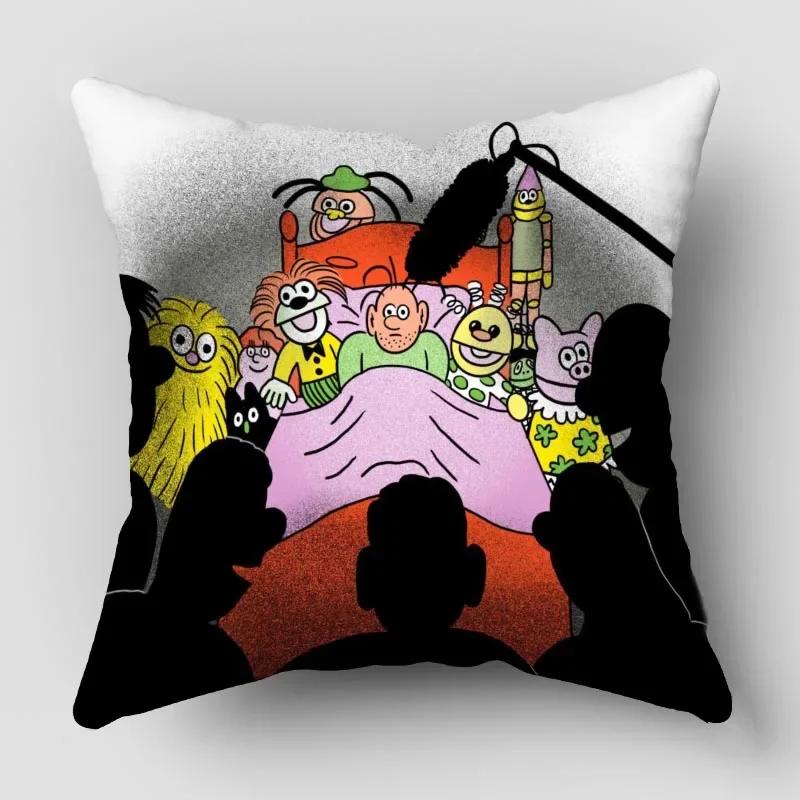 Наволочки Барбапапа Животные Снеговик Принт Наволочка Декоративная Зимняя Праздничная Вечеринка для Дивана