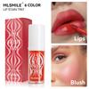 MLSMILE 6 Color Lasting Without Lip Dyeing Lip, No Sticky Cup, Lip Glaze, Cheeks, Lip Gloss Nourish Lipstick