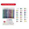 8-48 Colors Retractable Glitter Gel Pens Uncap Type Ballpoint Pen Card Stock Marking Coloring Drawing Art Marker Art Stationery