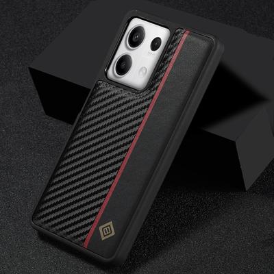 Чехол из искусственной кожи с текстурой углеродного волокна для Xiaomi Redmi 13C 12C 11A Note 13 12 Pro 5G 12S 11S 4G Poco X5 M6, защитный чехол для телефона