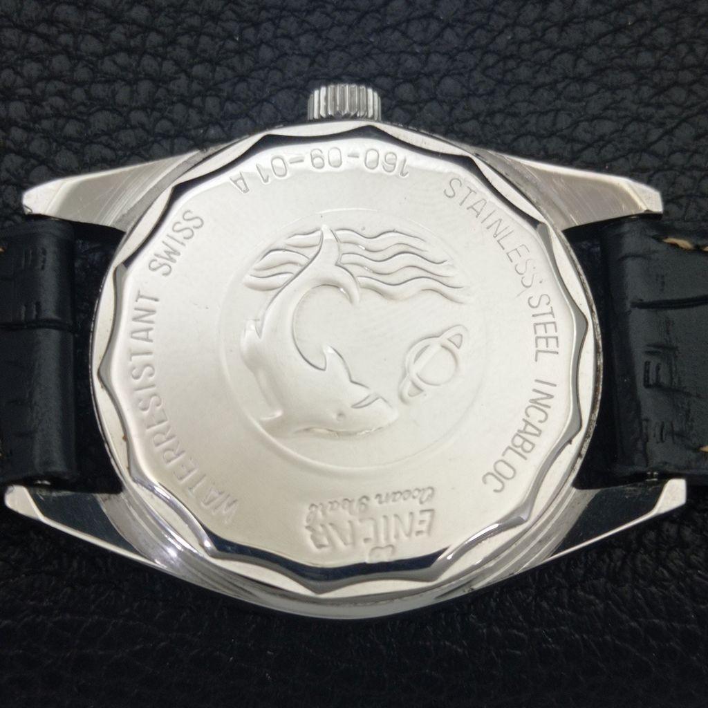 ШВЕЙЦАРСКИЕ ВИНТАЖНЫЕ МУЖСКИЕ ЧАСЫ ENICAR STAR JEWELS 160 С РУЧНЫМ ЗАВОДОМ СЕРЫЙ ЦИФЕРБЛАТ a703780-1