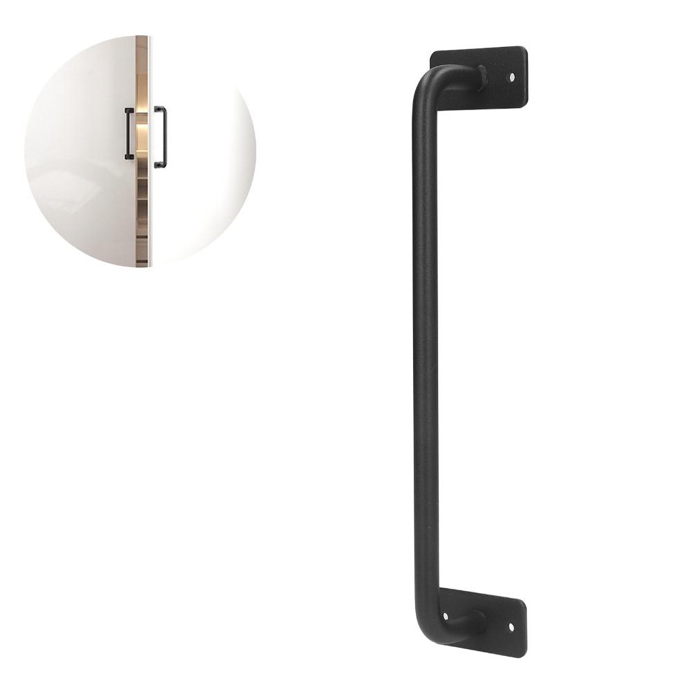 Non-Slip Gate Handle Black Cabinet Pulls Solid Barn Door Handle Garage