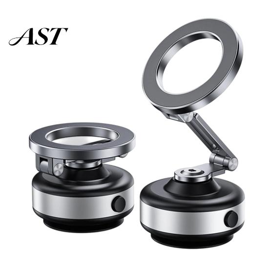 Stable Auto Suction Phone Dock Electric Vacuum Cup Magnetic Holder for Car, 360 Degree Rotating Dashboard Extendable Telescopic Car Mount with
